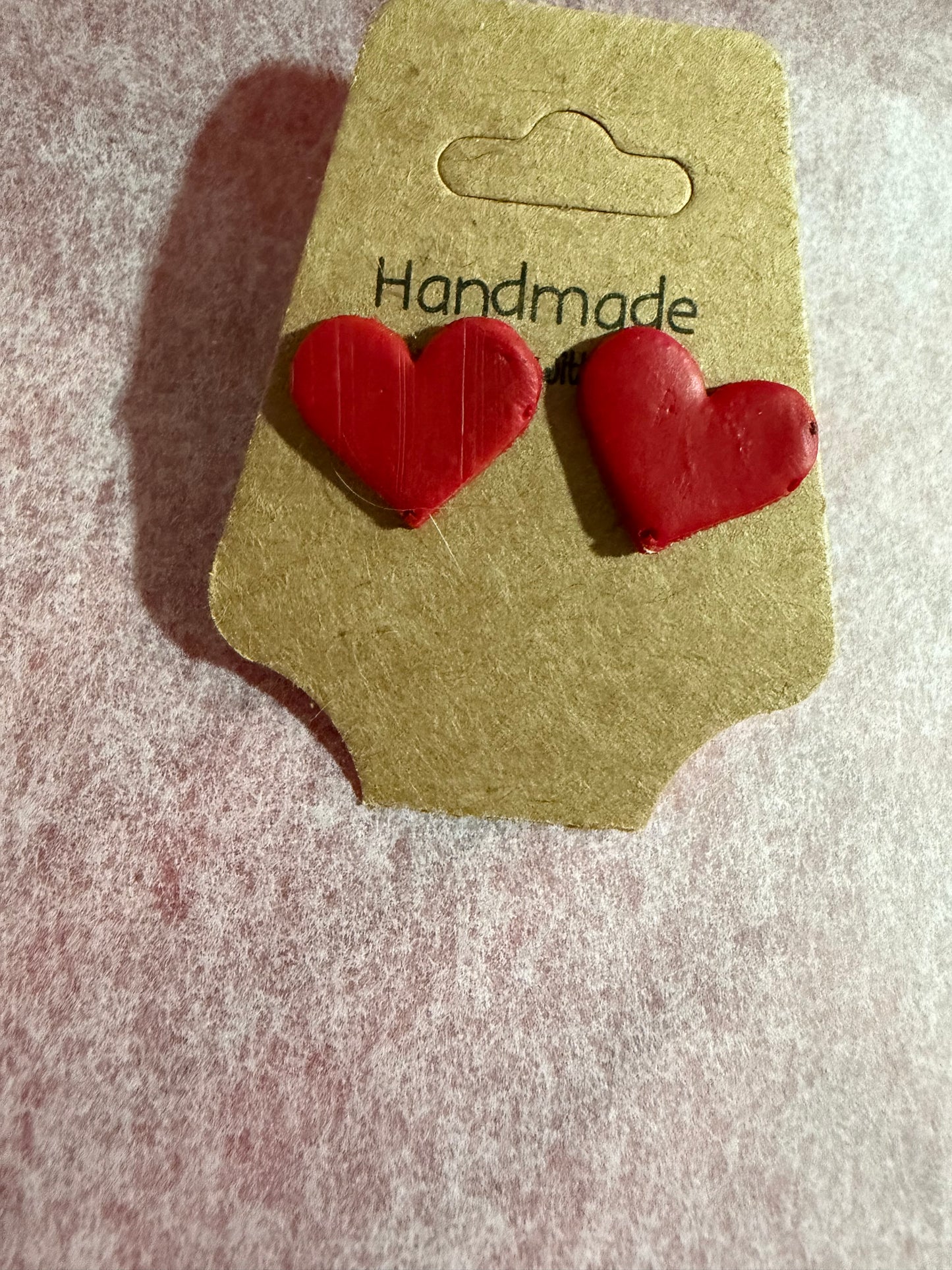 💖 Heartbreaker Studs – Handmade Heart Earrings