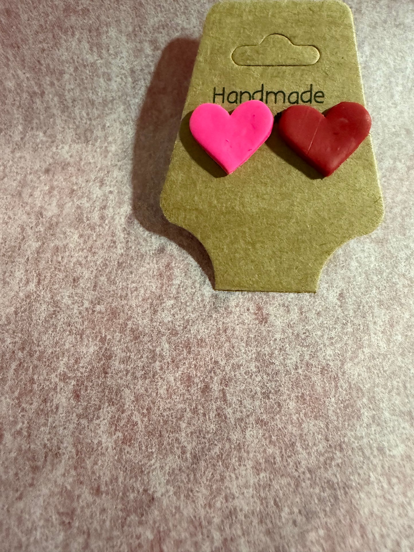 💖 Heartbreaker Studs – Handmade Heart Earrings