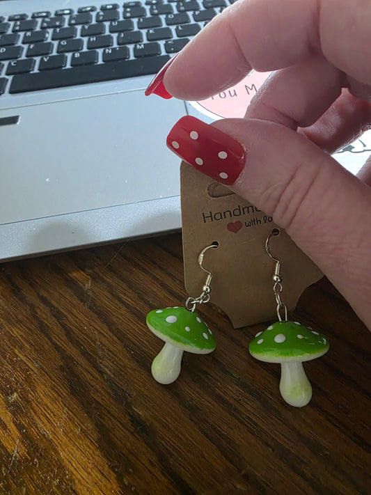 Mushroom Earrings