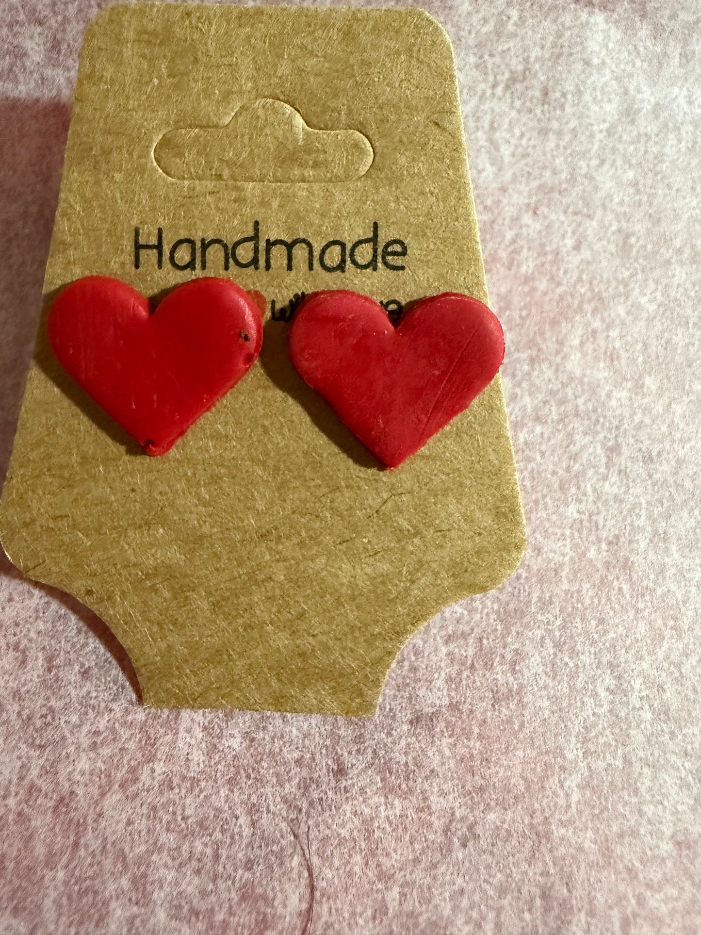 💖 Heartbreaker Studs – Handmade Heart Earrings