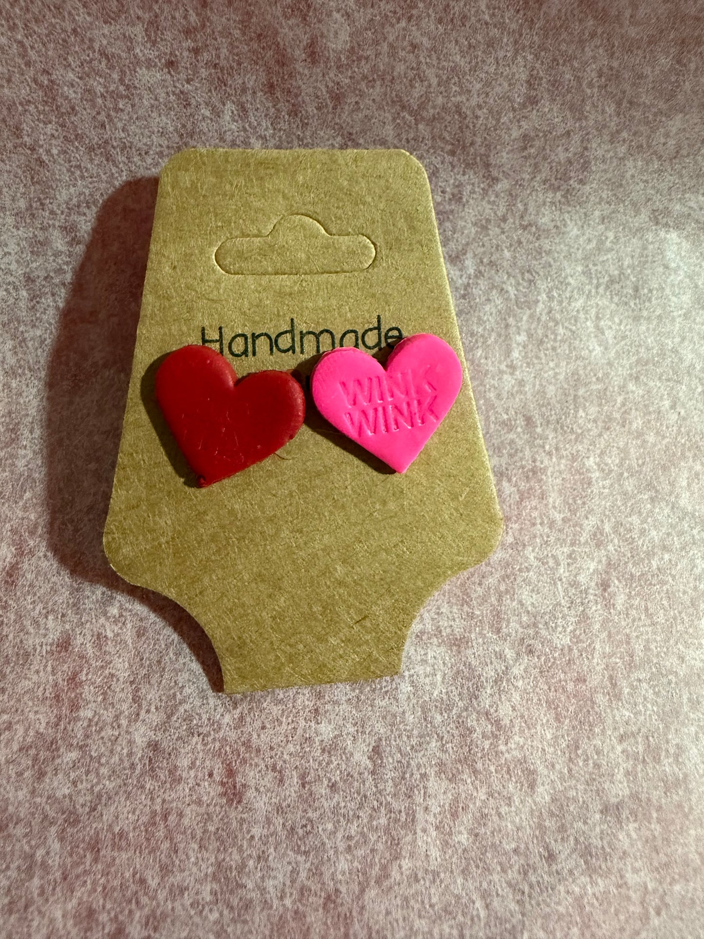 💖 Heartbreaker Studs – Handmade Heart Earrings